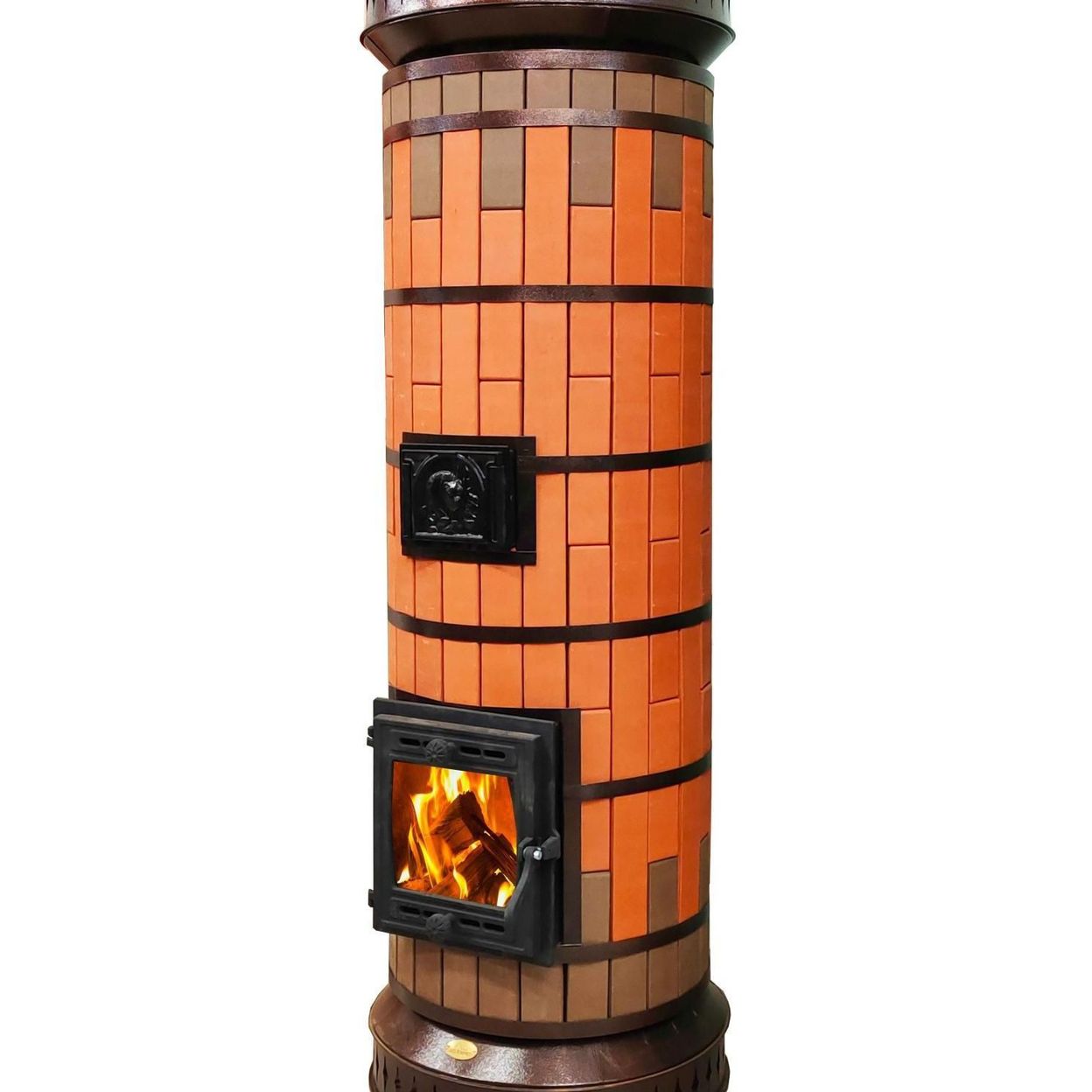 Купить Печь отопительная "ЛАДУШКА" в кирпичной облицовке Керма