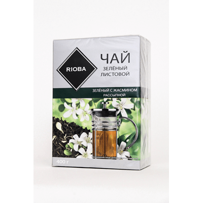 Купить RIOBA ЧАЙ ЗЕЛЕНЫЙ ЛИСТОВОЙ C ЖАСМИНОМ 400 Г. доставка продуктов Тюмень . доставка продуктов в Тюмени . доставка фруктов Тюмень . доставка фрукт