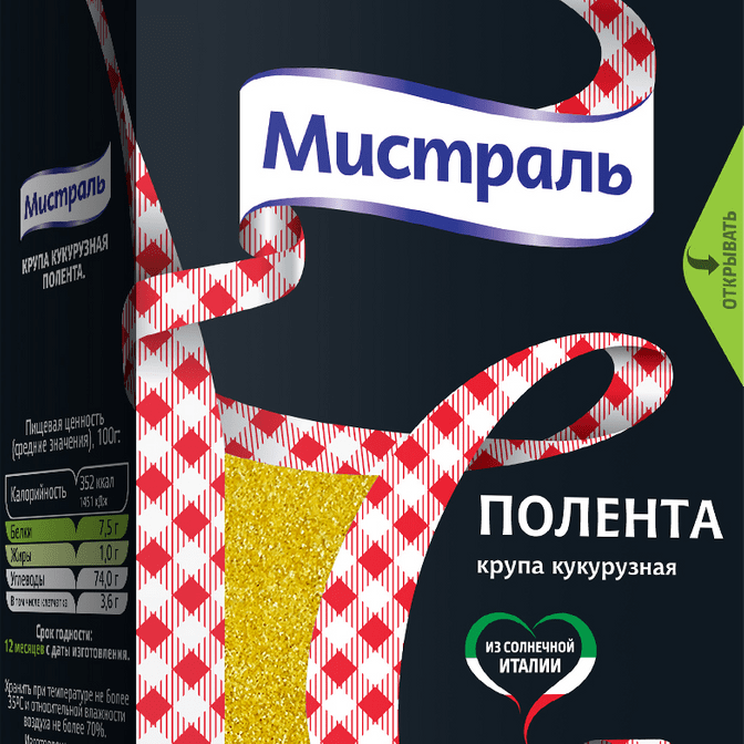 Купить КРУПА МИСТРАЛЬ ПОЛЕНТА 450 Г. доставка продуктов Тюмень . доставка продуктов в Тюмени . доставка фруктов Тюмень . доставка фруктов в Тюмени . д