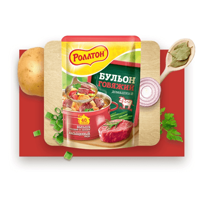 Купить БУЛЬОН ДОМАШНИЙ РОЛЛТОН ГОВЯЖИЙ 100 Г. Х 24 ШТ. доставка продуктов Тюмень . доставка продуктов в Тюмени . доставка фруктов Тюмень . доставка фр