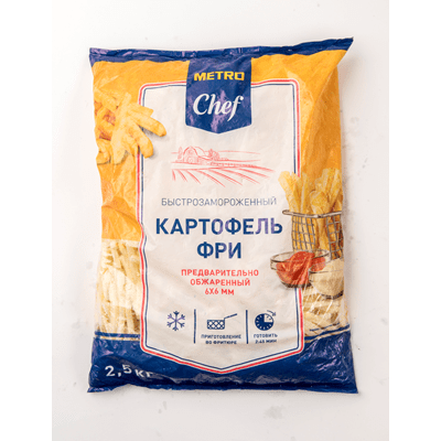 Купить КАРТОФЕЛЬ ФРИ METRO CHEF 6Х6 2,5КГ.