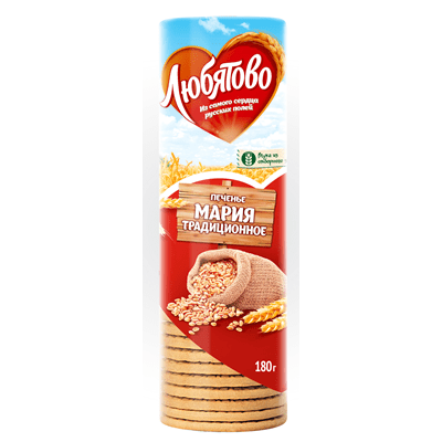 Купить ЛЮБЯТОВО ПЕЧЕНЬЕ ТРАДИЦИОННОЕ МАРИЯ 180 Г. доставка продуктов Тюмень . доставка продуктов в Тюмени . доставка фруктов Тюмень . доставка фруктов