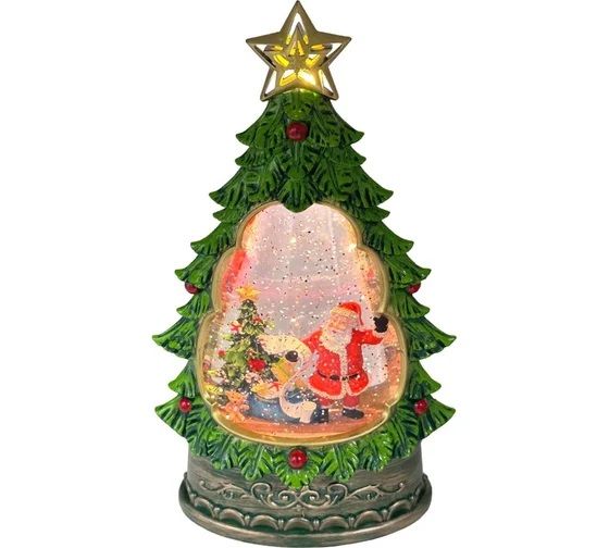 Купить Светильник, фонарь новогодний, Елочка со звездой, 28 см