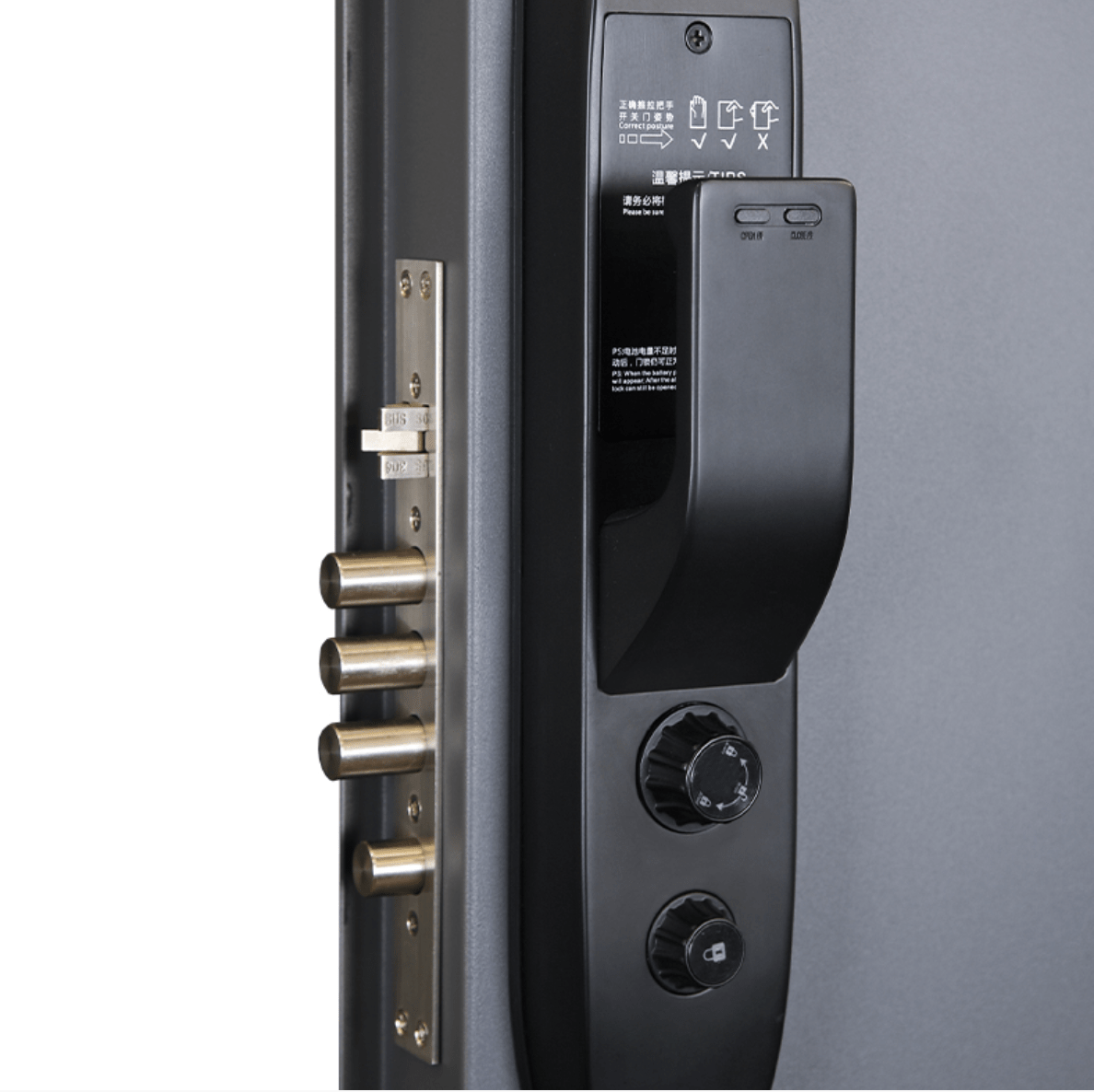 Купить Биометрический врезной дверной замок Smart lock Black