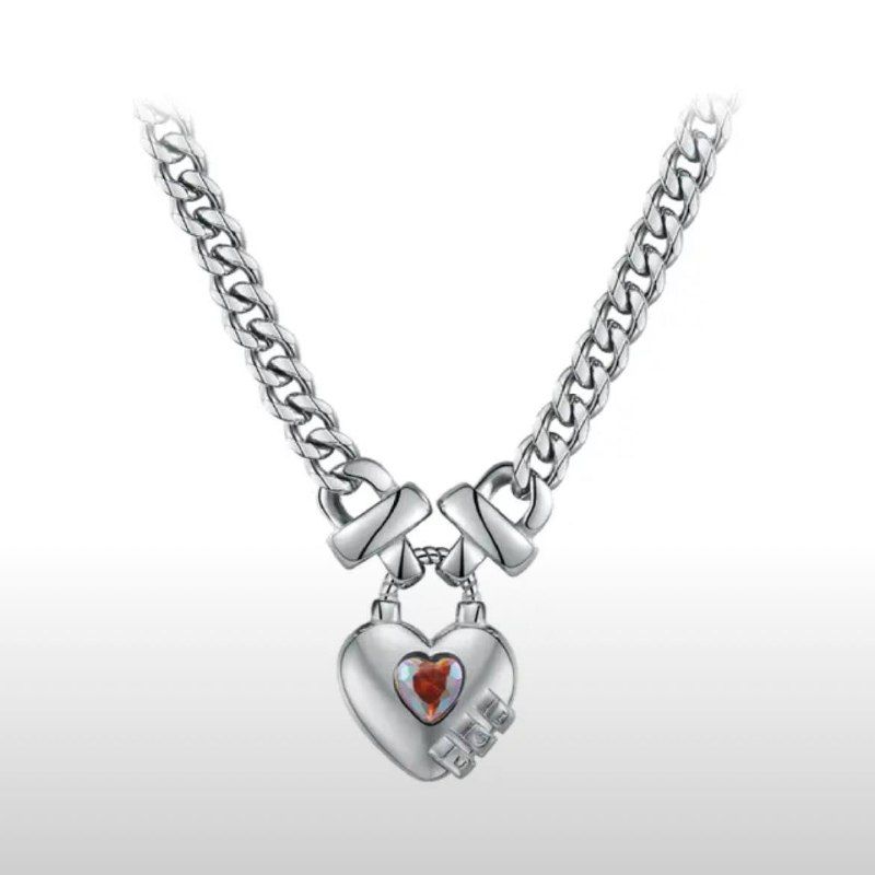 Купить Кулон Heart Lock silver