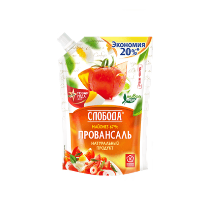 Купить МАЙОНЕЗ ПРОВАНСАЛЬ СЛОБОДА 67% 800МЛ. доставка продуктов Тюмень . доставка продуктов в Тюмени . доставка фруктов Тюмень . доставка фруктов в Тю