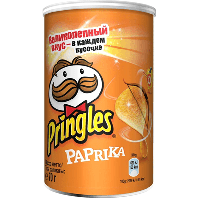 Купить ЧИПСЫ PRINGLES ПАПРИКА 70 Г. с доставкой на дом . Доставка продуктов Тюмень , доставка продуктов в Тюмени , dostavka-produktov-tyumen , dostavk