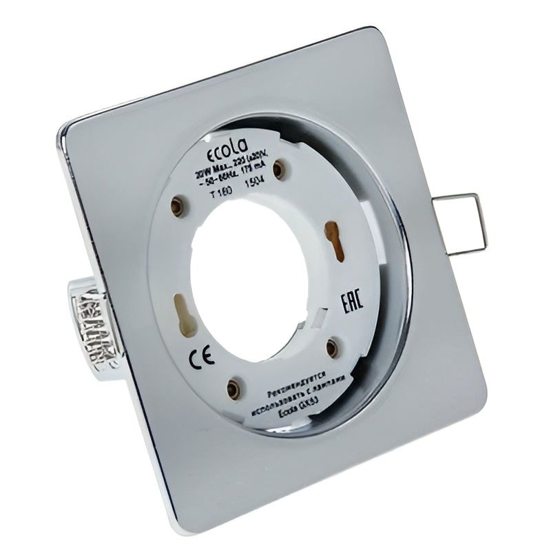 Купить Ecola GX53 H4 Square open edge квадратный Белый Матовый плоский 106x41 (к+)