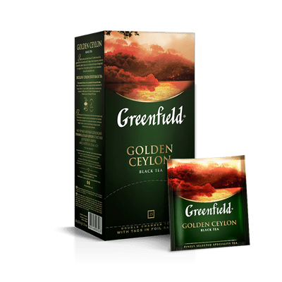 Купить GREENFIELD ЧАЙ ЧЕРНЫЙ GOLDEN CEYLON 25 ШТ. X 2 Г. Х 10 ШТ. доставка продуктов Тюмень . доставка продуктов в Тюмени . доставка фруктов Тюмень . 
