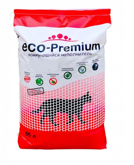Купить Наполнитель Комкующийся древесный ECO-Premium без запаха с