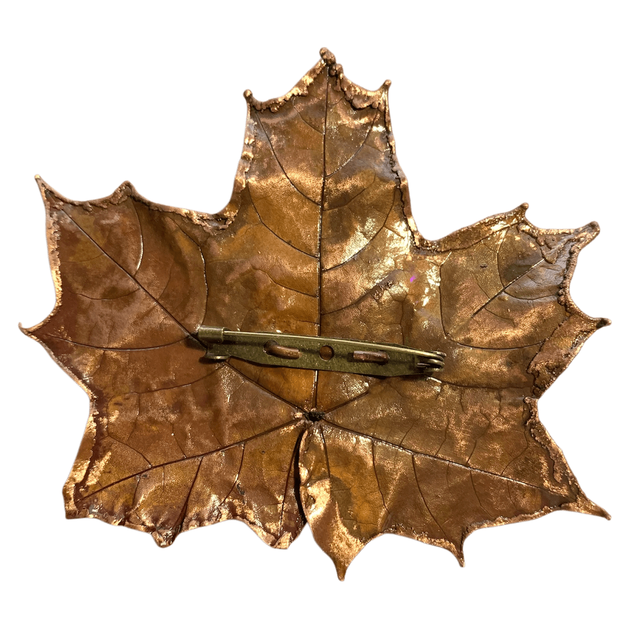 Купить Брошь "Клен с агатом"