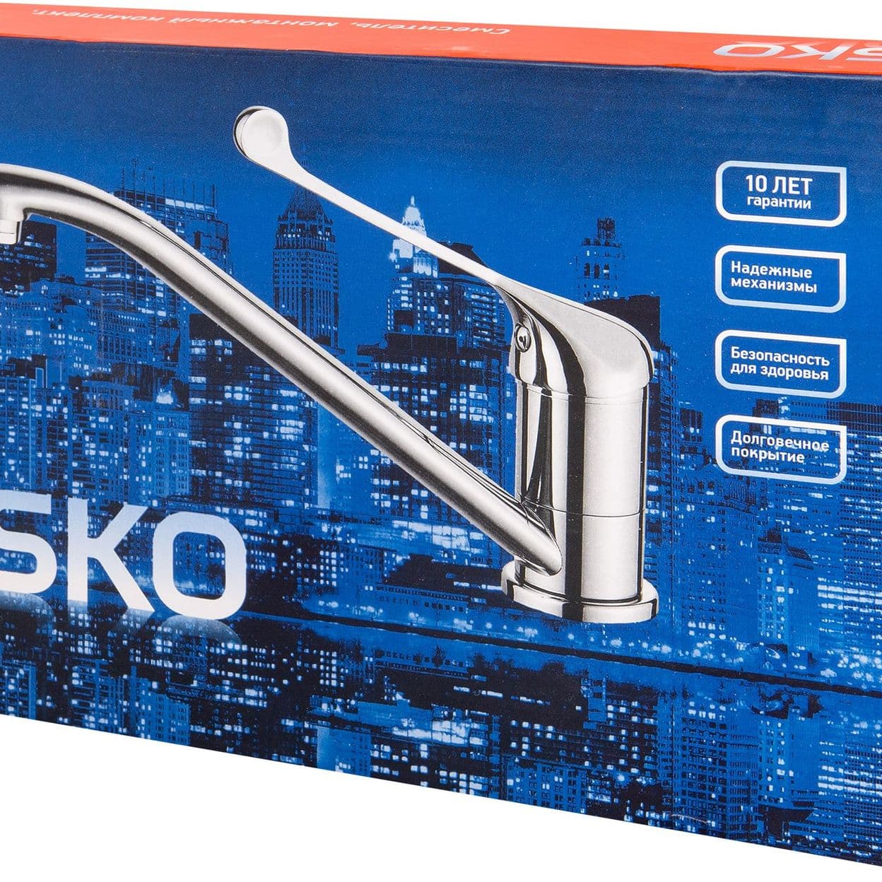Купить Смеситель для кухни Esko Dhaka локтевой 16.3 см цвет хром