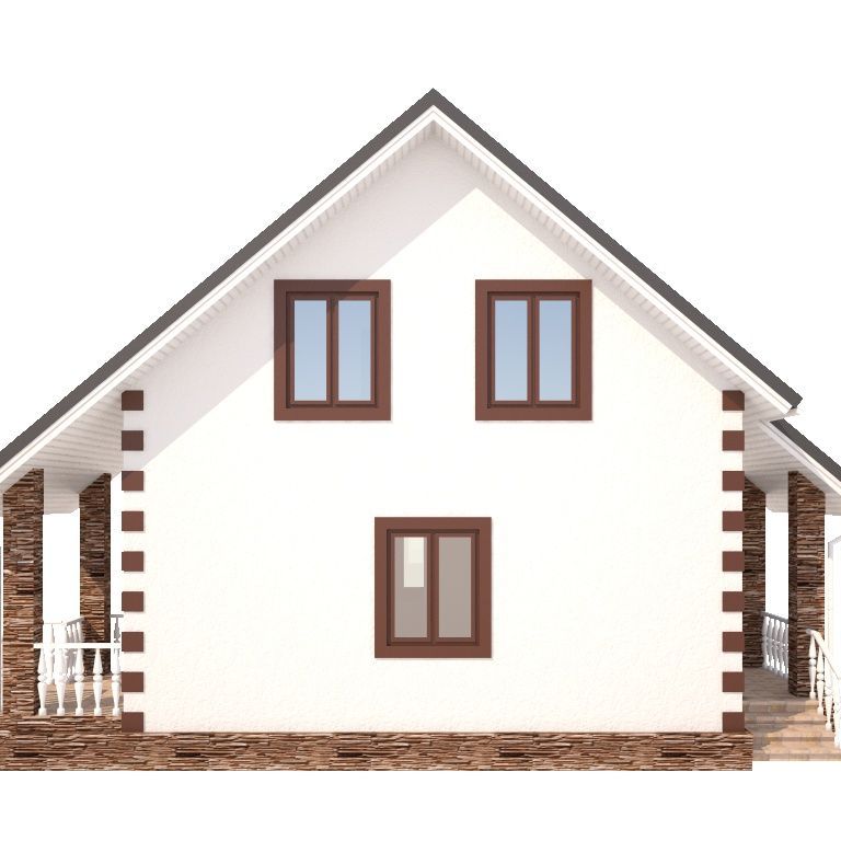 Купить TON HOUSE - 9, Дом из газобетона (111 кв. м)