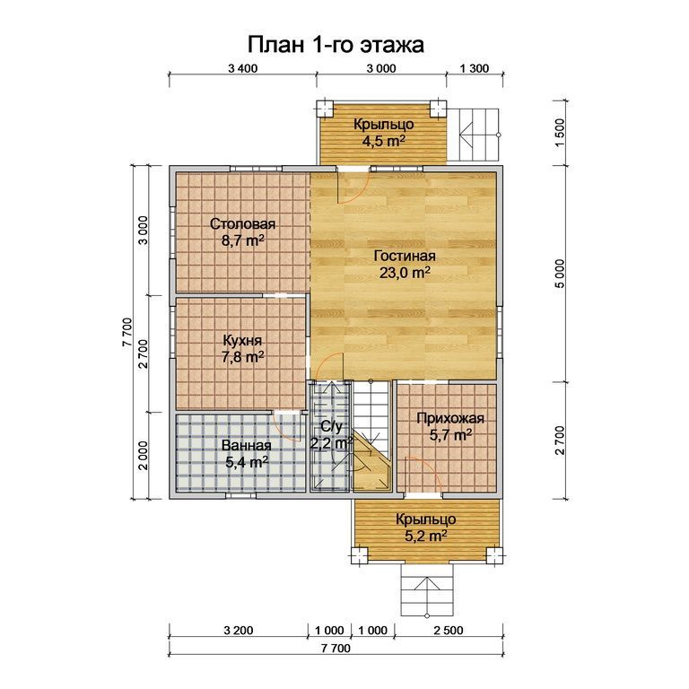 Купить TON HOUSE - 9, Дом из газобетона (111 кв. м)