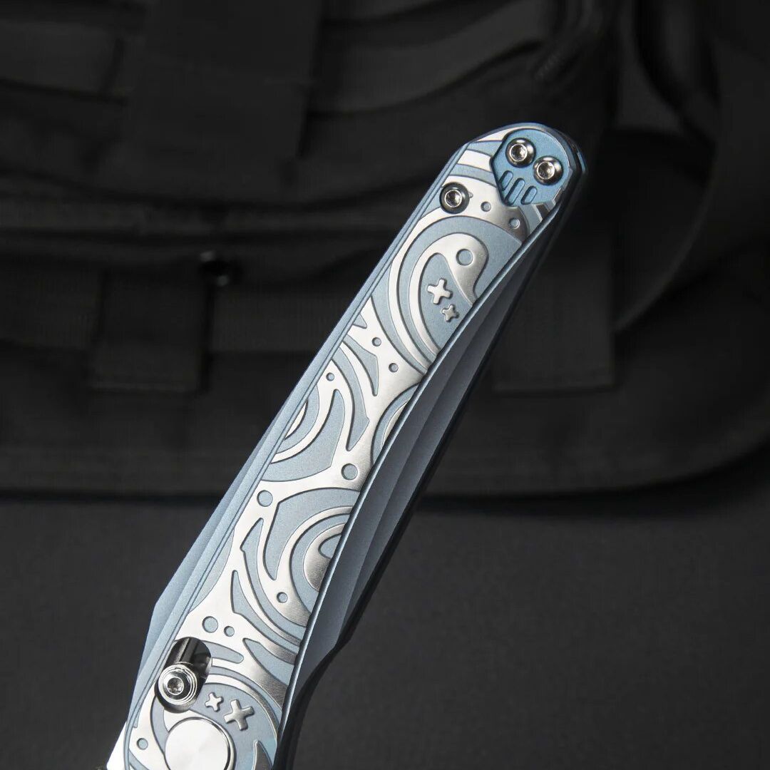 Купить Складной нож BESTECH MOTHUS BT2206A Titanium Handle: 3.47" M390 Blade