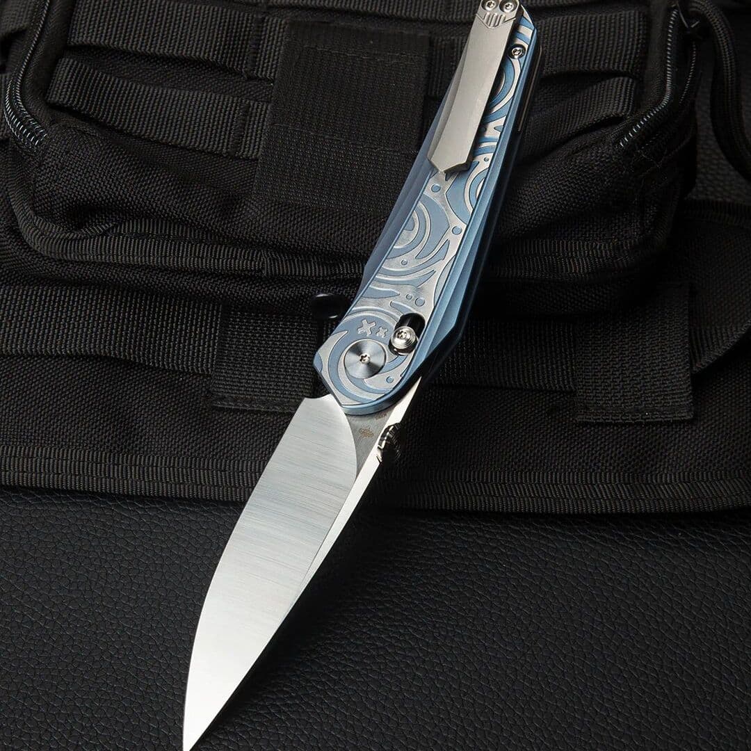 Купить Складной нож BESTECH MOTHUS BT2206A Titanium Handle: 3.47" M390 Blade