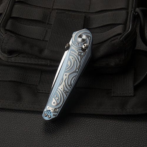 Купить Складной нож BESTECH MOTHUS BT2206A Titanium Handle: 3.47" M390 Blade