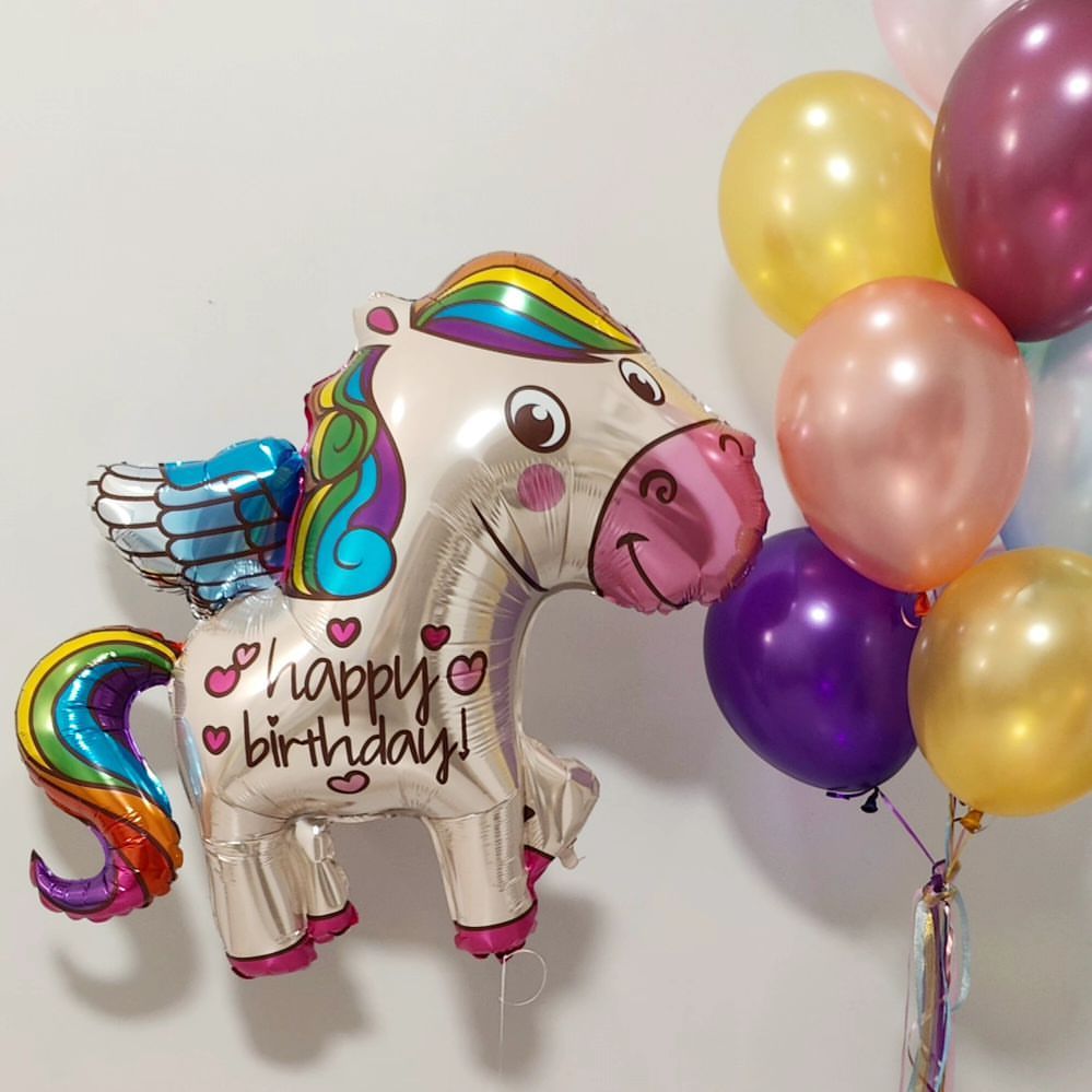 Купить Радужная лошадка "Happy birthday"