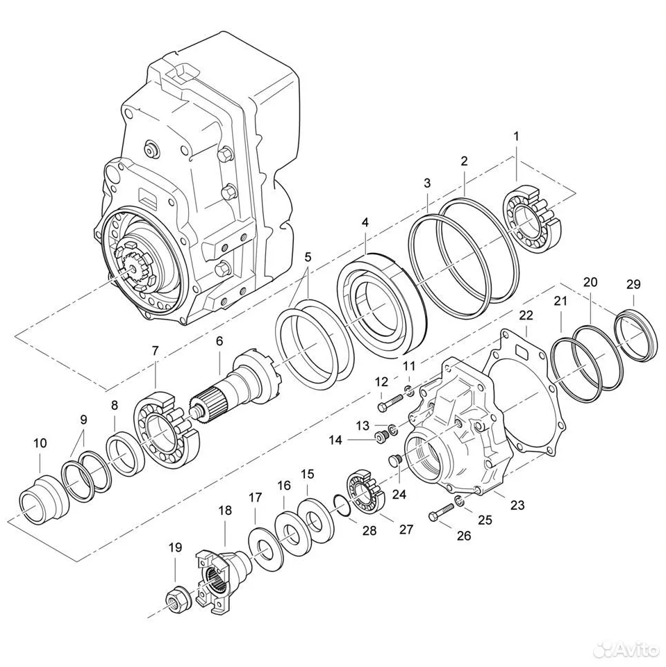 Купить Ось 5023600 Komatsu Forest
