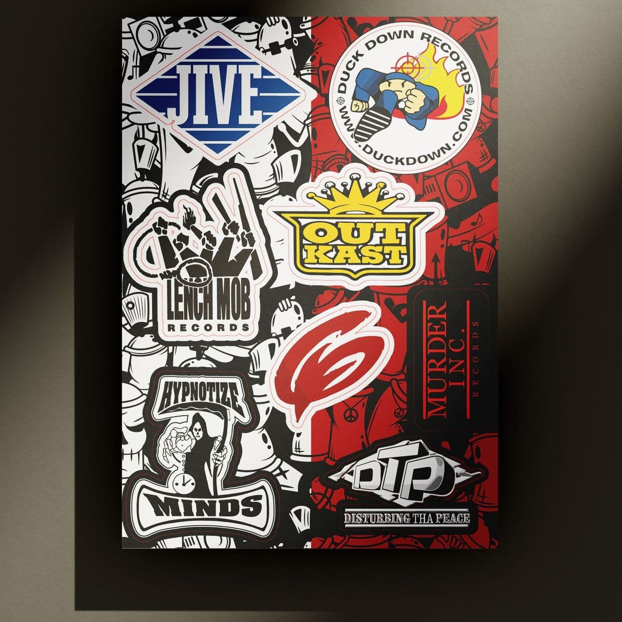Купить Набор стикеров HIP HOP Stickerpack - наклейки посвященные хип хоп музыке
