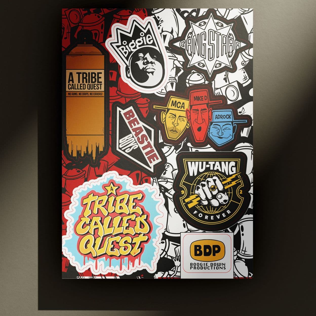Купить Набор стикеров HIP HOP Stickerpack - наклейки посвященные хип хоп музыке