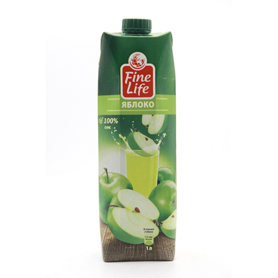 Купить FINE LIFE СОК ЯБЛОЧНЫЙ ОСВЕТЛЕННЫЙ 1 Л. доставка продуктов тюмень . доставка продуктов в тюмени . доставка фруктов тюмень . доставка фруктов в 