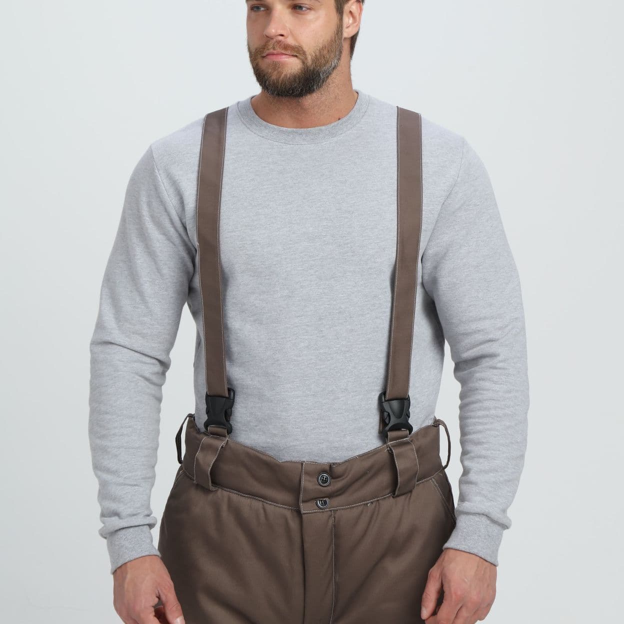 Купить Костюм зимний Мега IMP (тк.Смесовая,240)  брюки, коричневый/черный/бежевый