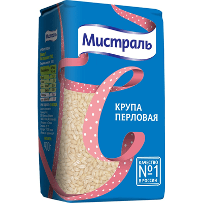 Купить КРУПА МИСТРАЛЬ ПЕРЛОВАЯ 900 Г. с доставкой на дом . Доставка продуктов Тюмень , доставка продуктов в Тюмени , dostavka-produktov-tyumen , dosta