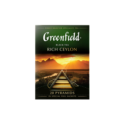 Купить GREENFIELD ЧАЙ ЧЕРНЫЙ RICH CEYLON 20  ШТ. X 2 Г. доставка продуктов Тюмень . доставка продуктов в Тюмени . доставка фруктов Тюмень . доставка ф