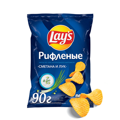 Купить ЧИПСЫ LAY'S СМЕТАНА И ЛУК КАРТОФЕЛЬНЫЕ 90 Г. с доставкой на дом . Доставка продуктов Тюмень , доставка продуктов в Тюмени , dostavka-produktov-