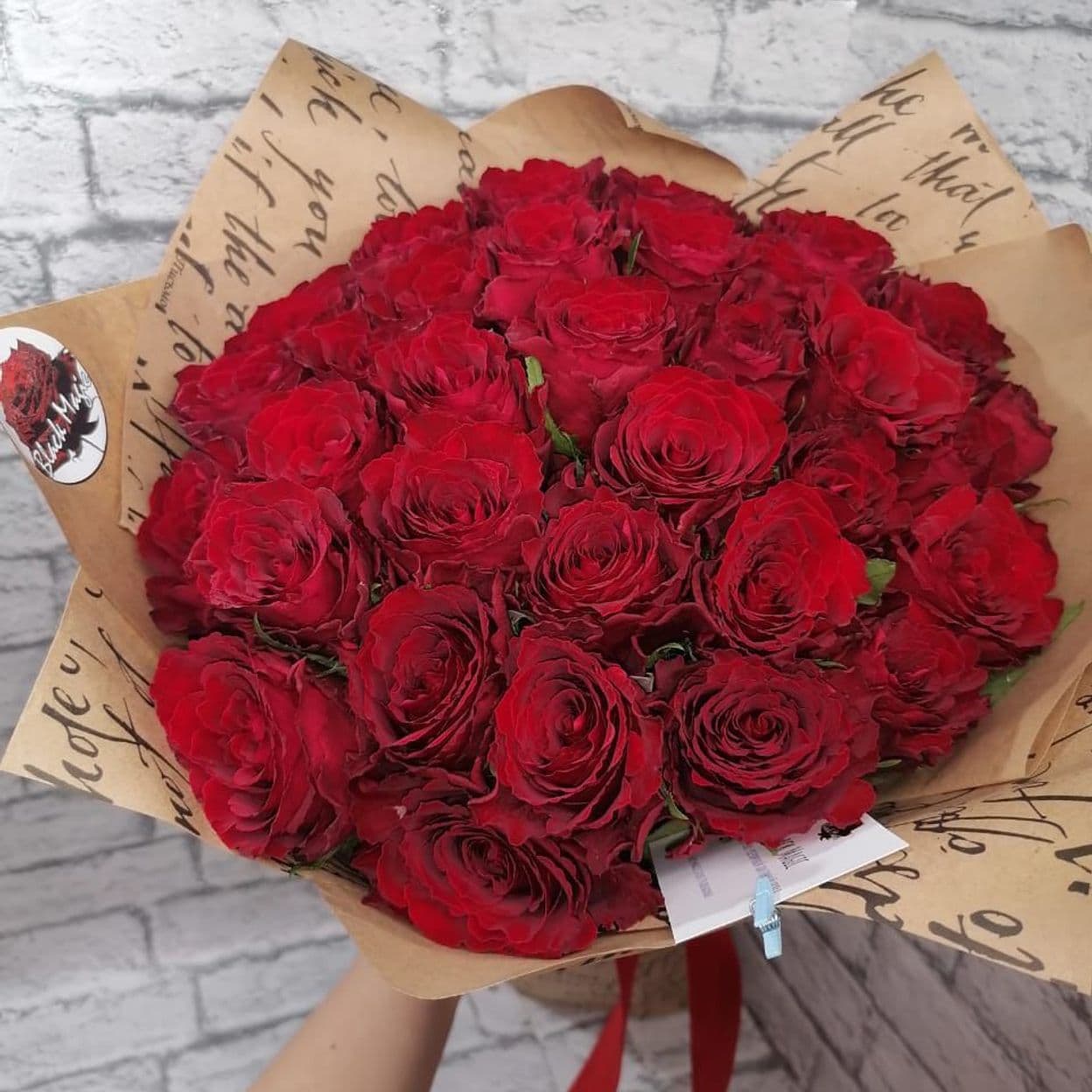 Купить Мадам рэд (кения) роза 40 см. - 51 шт.