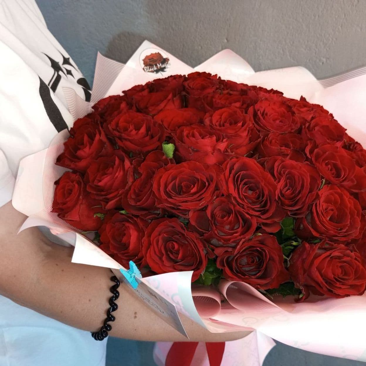 Купить Мадам рэд (кения) роза 40 см. - 51 шт.
