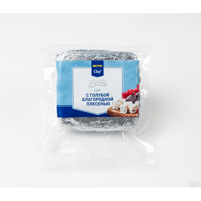Купить СЫР С ГОЛУБОЙ ПЛЕСЕНЬЮ METRO CHEF 400Г. доставка продуктов Тюмень . доставка продуктов в Тюмени . доставка фруктов Тюмень . доставка фруктов в 