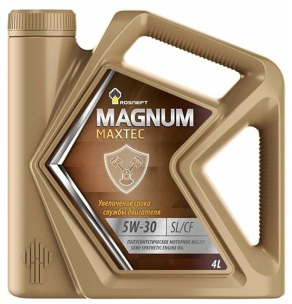 Купить Полусинтетическое моторное масло Роснефть Magnum Maxtec 5W-30, 4 л.