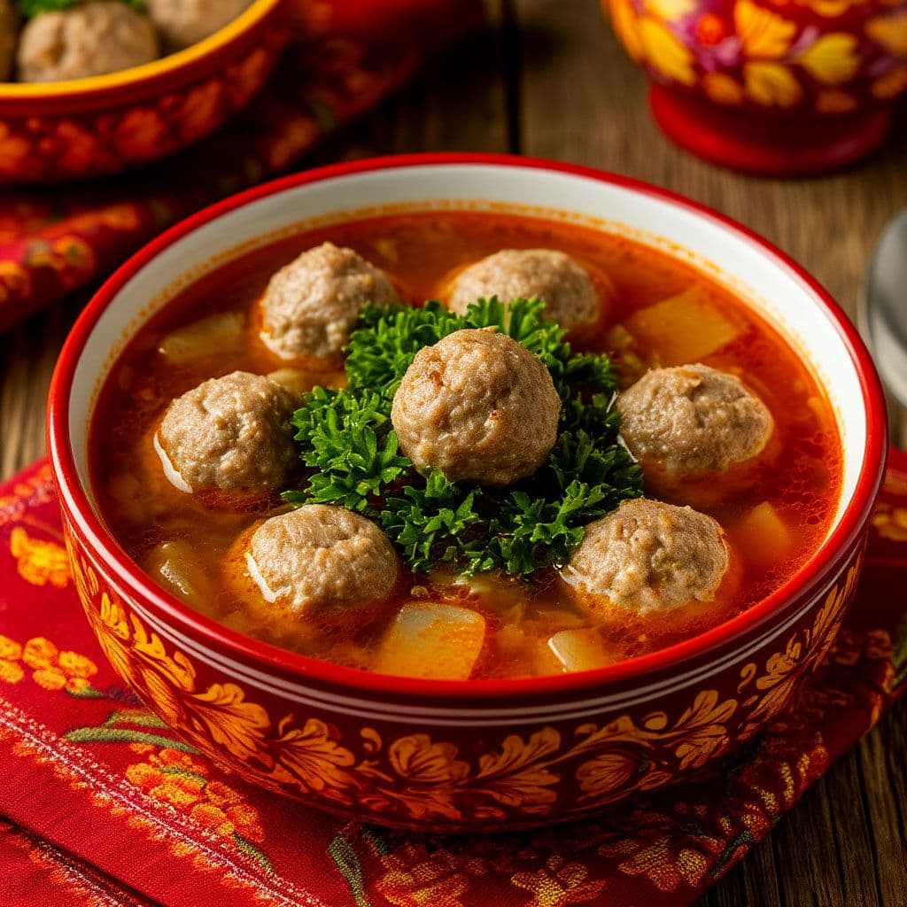 Купить Суп с фрикадельками