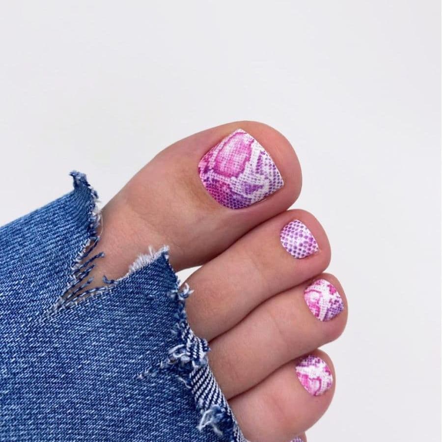 Купить Пленки для педикюра Pink Snake