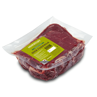 Купить ШЕЯ ГОВЯЖЬЯ ВАКУУМНАЯ УПАКОВКА МИРАТОРГ ~ 3,6 КГ. доставка продуктов тюмень . доставка продуктов в тюмени . доставка фруктов тюмень . доставка 