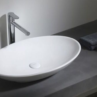 Купить Умывальник Azario накладной 65,5 овальный б/о, белый