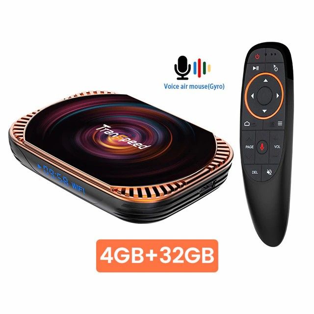 Купить ТВ-приставка Transpeed Amlogic S905X4 4/32ГБ 1000М ТВ-приставка Android 11