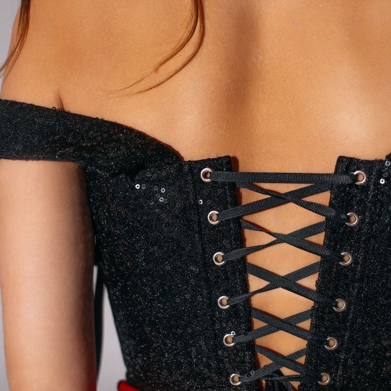 Купить Корсет Paietki black