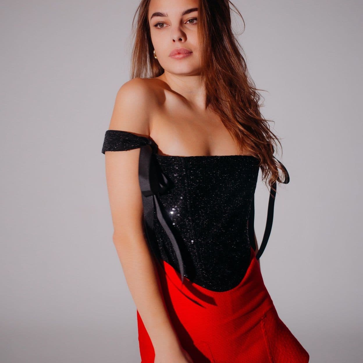 Купить Корсет Paietki black