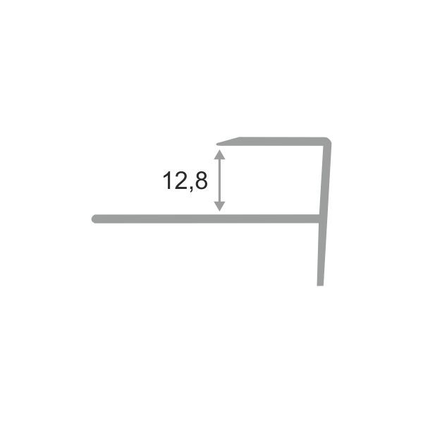 Купить F-образный профиль ПФ12  2,7м.