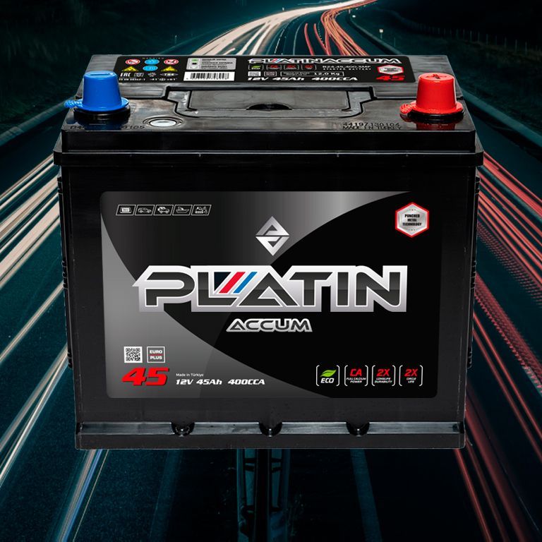 Купить АККУМУЛЯТОР PLATIN ASIA BLACK 6CT-45