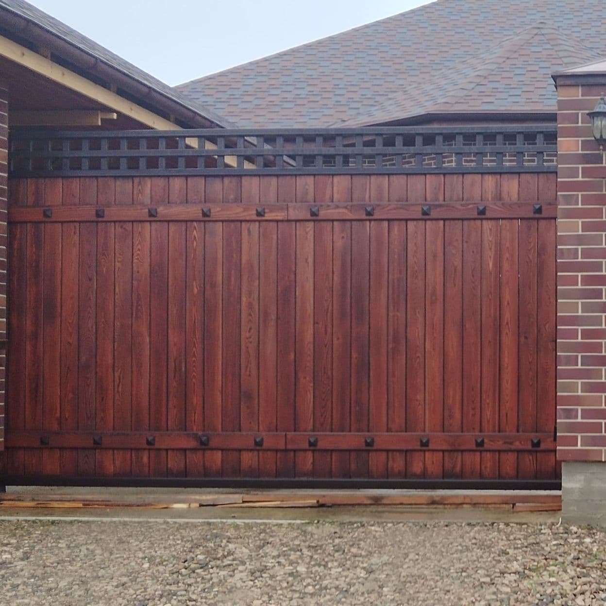 Купить Ворота Откатные Wood 2020