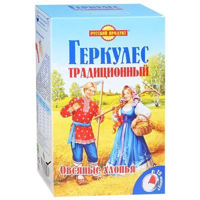 Купить ОВСЯНЫЕ ХЛОПЬЯ РУССКИЙ ПРОДУКТ ГЕРКУЛЕС 500 Г. с доставкой на дом . Доставка продуктов Тюмень , доставка продуктов в Тюмени , dostavka-produkto