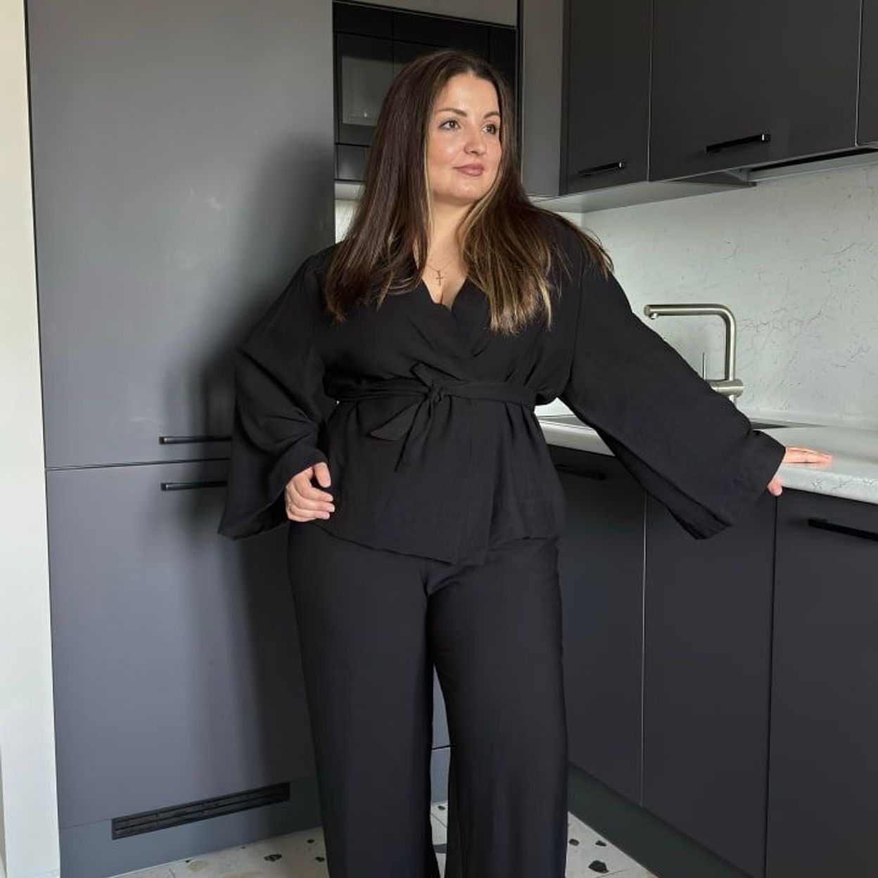 Купить Кимоно чёрное