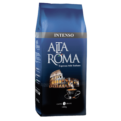 Купить ALTA ROMA КОФЕ В ЗЕРНАХ НАТУРАЛЬНЫЙ ЖАРЕНЫЙ INTENSO 1 КГ. доставка продуктов Тюмень . доставка продуктов в Тюмени . доставка фруктов Тюмень . д