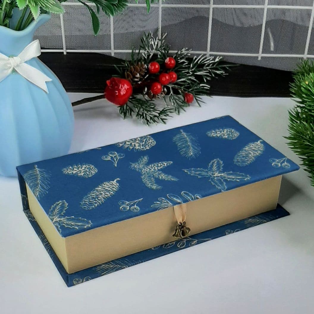 Шкатулка купюрница тайник тканевый картонаж