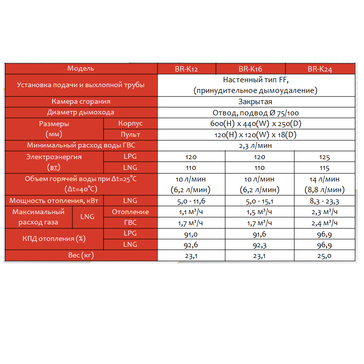 Купить Газовый котёл Rinnai BR-K12