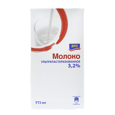 Купить МОЛОКО ARO 3,2% 973 МЛ. доставка продуктов Тюмень . доставка продуктов в Тюмени . доставка фруктов Тюмень . доставка фруктов в Тюмени . доставк